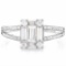 1 3/4 CARAT (49 PCS) FLAWLESS CREATED DIAMOND 925 STERLING SILVER HALO RING