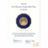 Belize 1975 100 dollar gold Proof