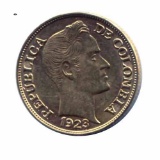 Colombia 5 pesos gold 1919-1924