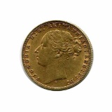 Australia gold sovereign 1872S XF-AU