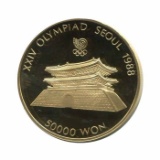 South Korea 50000 Won gold 1988 PF Olympics