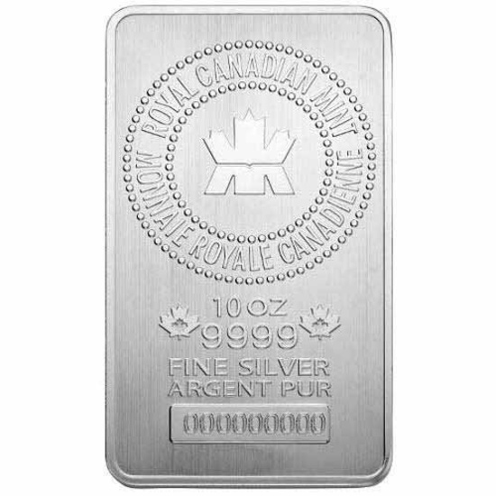 Royal Canadian Mint 10 oz Silver Bar