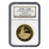 Certified $100 Gold Union One Ounce Proposed 1876 Design Pure Gold NGC PROOF No Box