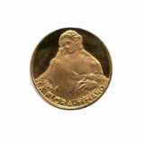 Great Works of the Past gold art medal 6.0 g. PF La Flora by Tiziano