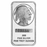 SilverTowne 5 oz Silver Bar - Buffalo Design