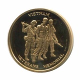 Vietnam Veterans Memorial 1/2 oz. gold PF Medal 1984