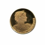 Great Works of the Past gold art medal 6.0 g. PF La Sibilla Eritrea by Michelangelo
