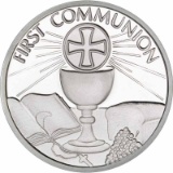 First Communion .999 Silver 1 oz Round