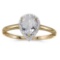 Certified 14k Yellow Gold Pear White Topaz And Diamond Ring 0.84 CTW
