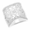 0.25 Carat Genuine White Diamond .925 Sterling Silver Ring