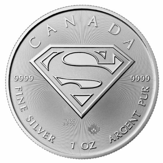 2016 Canada 1 oz Silver $5 SUPERMAN
