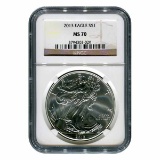 Certified Uncirculated Silver Eagle 2013 MS70 NGC