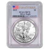 Certified Uncirculated Silver Eagle 2015 MS70 PCGS First Strike