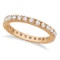 Diamond Eternity Stackable Ring Wedding Band 14K Rose Gold (0.51ct)