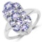 1.93 Carat Genuine Tanzanite .925 Sterling Silver Ring