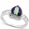 1.2 CARAT TW (28 PCS) OCEAN MYSTIC GEMSTONE & CUBIC ZIRCONIA PLATINUM OVER 0.925 STERLING SILVER RIN