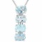 9 1/4 CARAT BABY SWISS BLUE TOPAZ 925 STERLING SILVER PENDANT