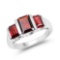 3.45 Carat Genuine Garnet .925 Sterling Silver Ring