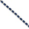 Blue Sapphire and Diamond Tennis Bracelet 14k Yellow Gold (12.00ct)