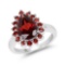 4.10 Carat Genuine Garnet .925 Sterling Silver Ring