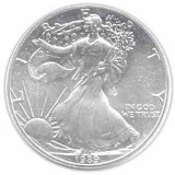 1989 1 oz Silver American Eagle BU