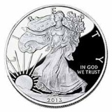 Proof Silver Eagle 2013-W