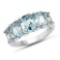3.00 Carat Genuine Blue Topaz .925 Sterling Silver Ring