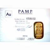 PAMP Suisse 50 Gram Gold Bar - Poured Design