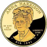 First Spouse 2009 Anna Harrison Proof