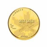 Gold $5 Commemorative 2002 Olympic BU
