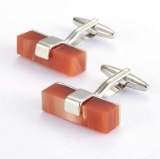 WHITE GOLD PLATED ON BRASS FRENCH CUFFLINK