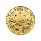Gold $5 Commemorative 2007 Jamestown BU