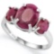 5 3/4 CARAT RUBY 925 STERLING SILVER RING
