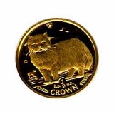 Isle of Man Gold Cat Half Ounce 1989