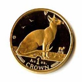 Isle of Man Gold Cat 1 Ounce 1992