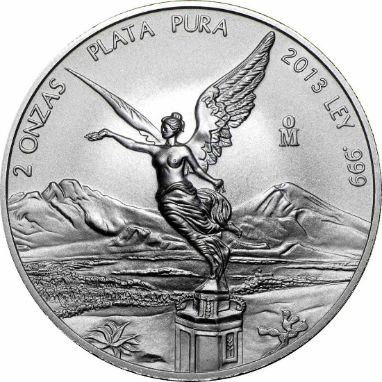 Mexican Silver Libertad 2 Ounce 2013