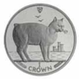 Isle of Man 1988 1 Crown Silver Proof Manx Cat