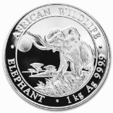 2016 Somalia 1 Kilo Silver Elephant