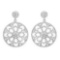 0.60 Carat Genuine White Diamond .925 Sterling Silver Earrings