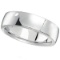 Mens Wedding Ring Low Dome Comfort-Fit in Palladium (6 mm)