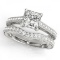 CERTIFIED PLATINUM 1.01 CT G-H/VS-SI1 DIAMOND BRIDAL SET