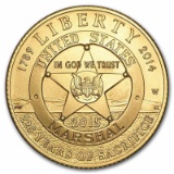 Gold $5 Commemorative 2015-W U.S. Marshals Service BU