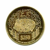 Singapore $250 Gold PF 1995 Year of the Pig