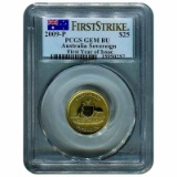 2009-P Certified Australian Sovereign $25 GEM BU PCGS First Year Of Issue