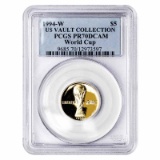 Certified Commemorative $5 Gold 1994-W World Cup PR70 PCGS