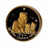 Isle of Man Gold Cat 1 Ounce 2005