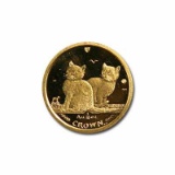 Isle of Man Gold Cat Tenth Ounce 2003