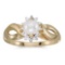 Certified 10k Yellow Gold Pearl And Diamond Ring 0.02 CTW