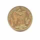 French 20 Franc Angel Gold Coin 1871-1906