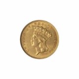 Early Gold Bullion $3 Liberty Extra Fine